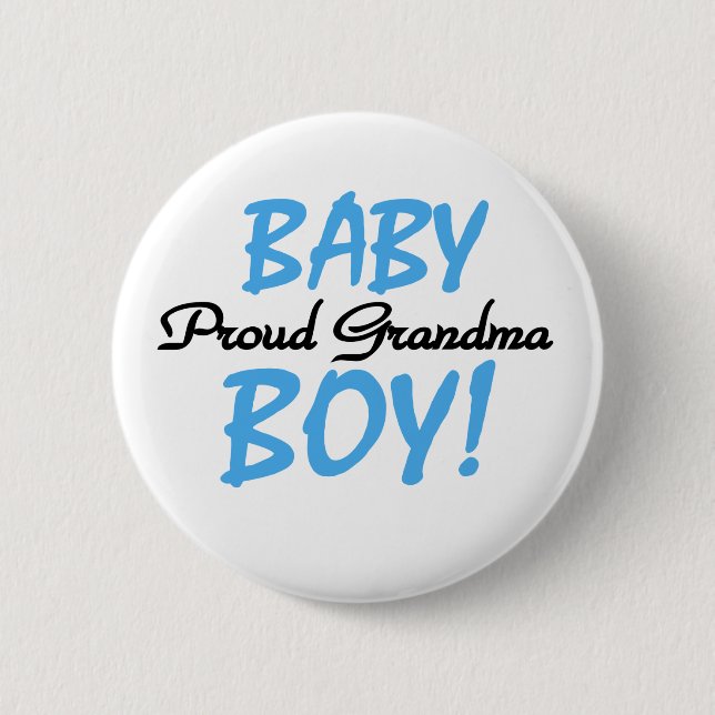 Chapa Redonda De 5 Cm Abuela orgullosa del bebé (Anverso)