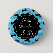 Abuela para ser azul bigote Bowtie Baby Shower