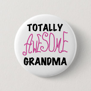Chapa Redonda De 5 Cm Abuela totalmente impresionante - camisetas y