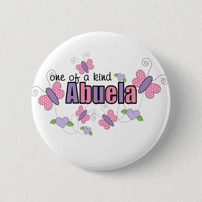 Chapa Redonda De 5 Cm Abuela Única (Anverso)