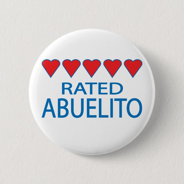 Chapa Redonda De 5 Cm Abuelito de cinco corazones (Anverso)