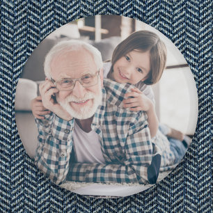 Chapa Redonda De 5 Cm Abuelo Abuelo Abuelo Abuelo Grandad foto completa