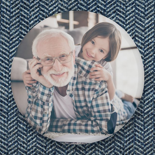 Chapa Redonda De 5 Cm Abuelo Abuelo Abuelo Abuelo Grandad foto completa (Subido por el creador)