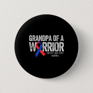 Chapa Redonda De 5 Cm Abuelo De Un Guerrero Camiseta Camiseta Corazón Co