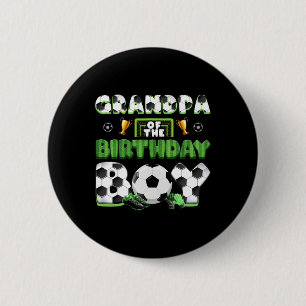 Chapa Redonda De 5 Cm Abuelo Del Grupo De Fútbol Del Cumpleaños Familia