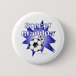 Chapa Redonda De 5 Cm Abuelo Futbolista