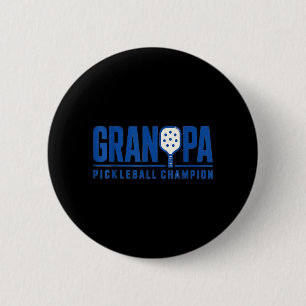 Chapa Redonda De 5 Cm Abuelo jugador de paleta de Pickleball estilo depo