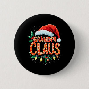 Chapa Redonda De 5 Cm Abuelo Navidad Fiesta Navideña