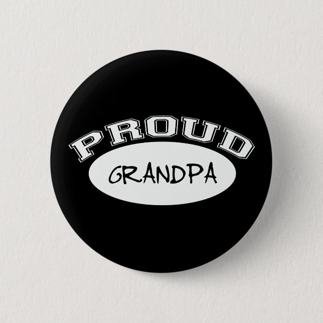 Chapa Redonda De 5 Cm Abuelo orgulloso (blanco) (Anverso)