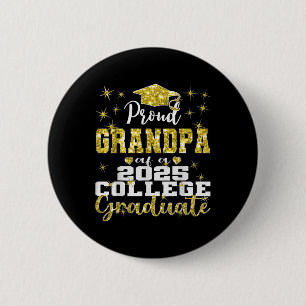 Chapa Redonda De 5 Cm Abuelo Orgulloso De La Familia De Graduado Univers