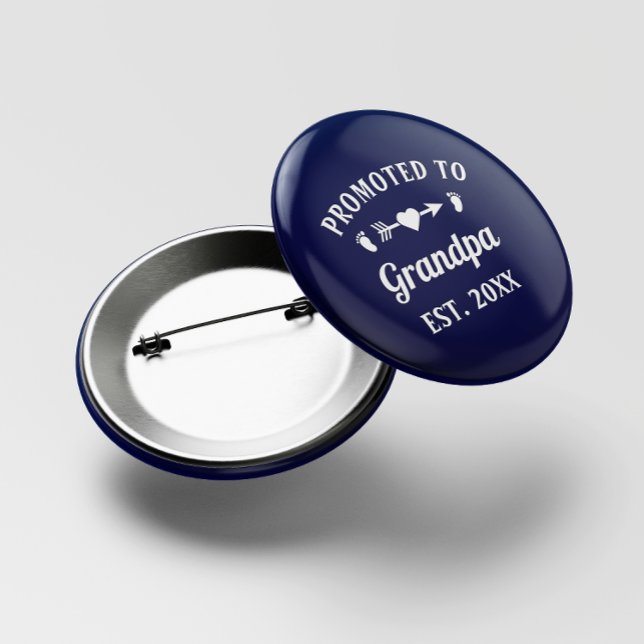 Chapa Redonda De 5 Cm Abuelo Papá Abuelito Promocionado a Abuelo (Subido por el creador)