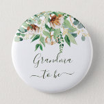 Chapa Redonda De 5 Cm Abuelo para ser abuelo de eucalipto verde<br><div class="desc">Botón Abuelo para ser abuelo de la energía verde - botón adorable y lindo con eucalipto floral. Todos los textos están preorganizados para que puedas personalizarlos fácil y rápidamente con tus detalles.</div>