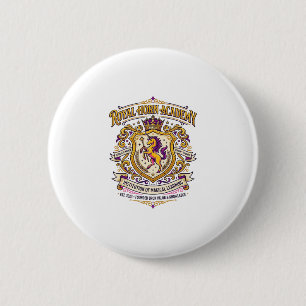 Chapa Redonda De 5 Cm Academia Cuerno Real Unicornio Diseño Stylish Zazz