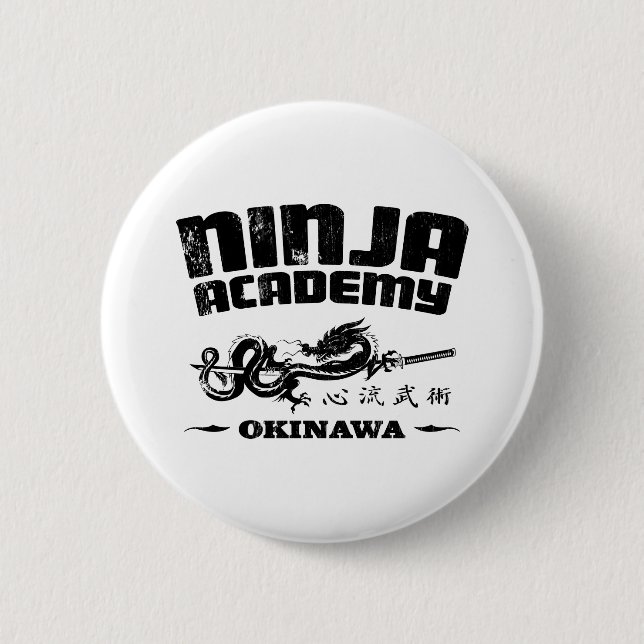 Chapa Redonda De 5 Cm Academia Ninja Okinawa Kill Bill (Anverso)