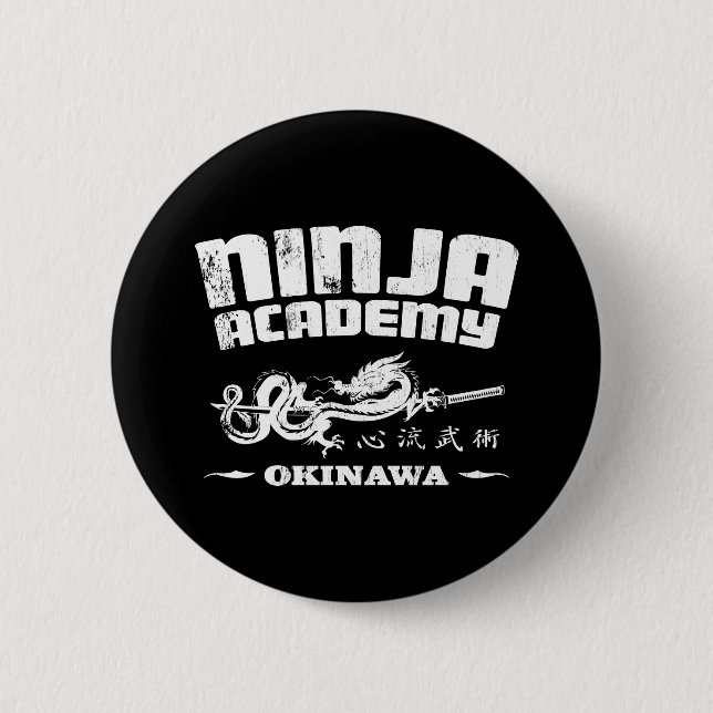 Chapa Redonda De 5 Cm Academia Ninja Okinawa Kill Bill (Anverso)