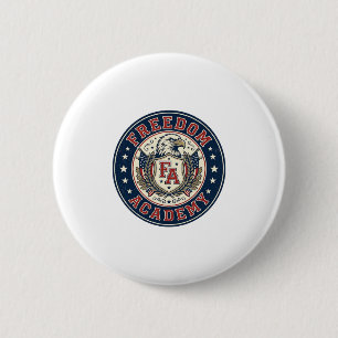 Chapa Redonda De 5 Cm Academia Patriótica Libertad Universidad Patriótic