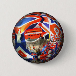 Chapa Redonda De 5 Cm Accesorios de arte de collage de Inglaterra Patrió