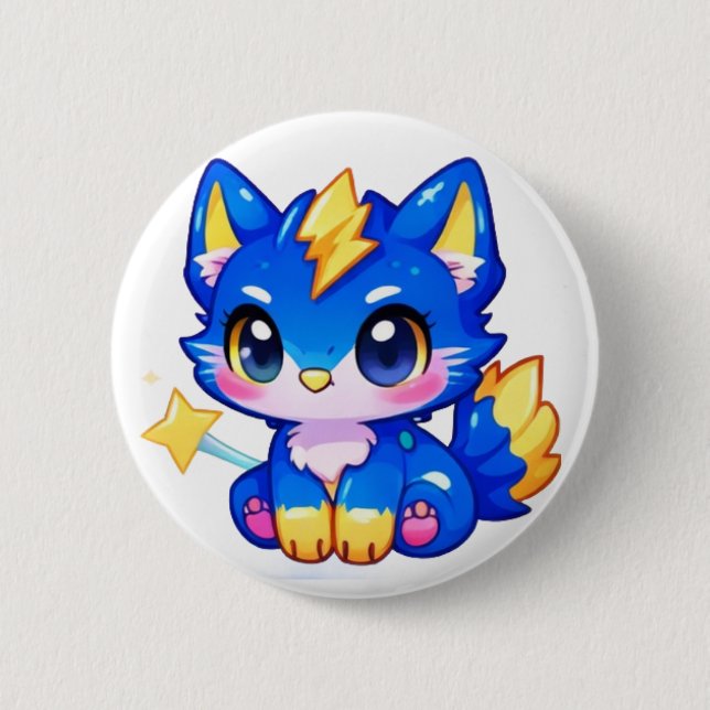 Chapa Redonda De 5 Cm Accesorios Pulspunkys Kawaii  (Anverso)