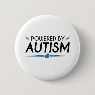 Chapa Redonda De 5 Cm Accionado por el autismo