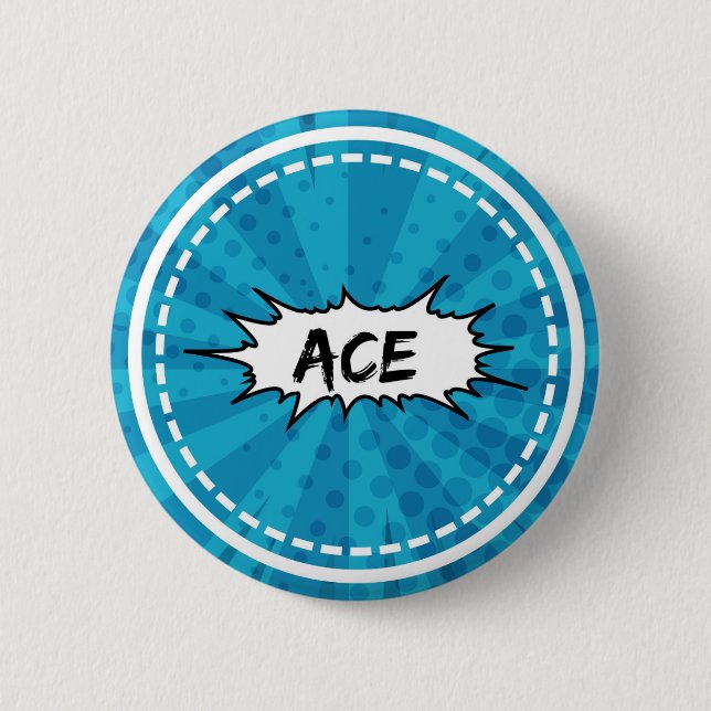 Chapa Redonda De 5 Cm Ace (Anverso)
