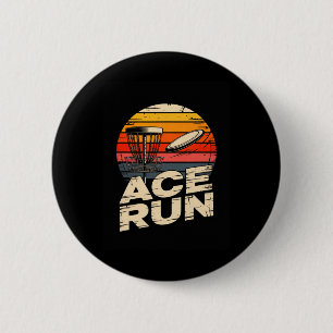 Chapa Redonda De 5 Cm Ace Run Retro Disc Golf Sket Ace Run Atardecer 