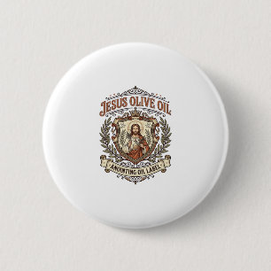 Chapa Redonda De 5 Cm Aceite de Oliva Jesús Aceite de Unción Etiqueta Je