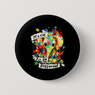 Chapa Redonda De 5 Cm Aceptación De Concienciación Sobre El Autismo Las 