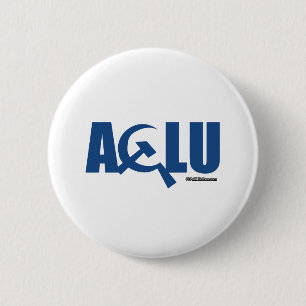 Chapa Redonda De 5 Cm ACLU comunista