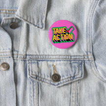 Actúa Activismo Pin Rosa Amarillo y Verde