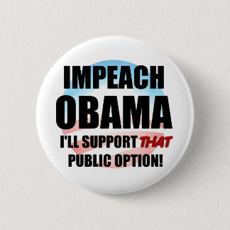 Chapa Redonda De 5 Cm Acuse a Obama