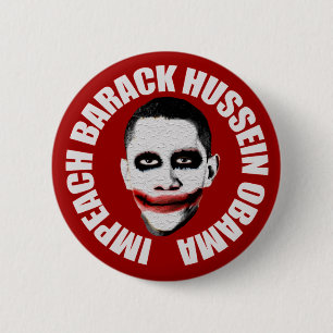 Chapa Redonda De 5 Cm Acuse a Obama