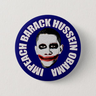 Chapa Redonda De 5 Cm Acuse a Obama