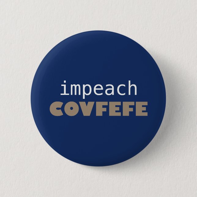 Chapa Redonda De 5 Cm Acuse el covfefe (Anverso)