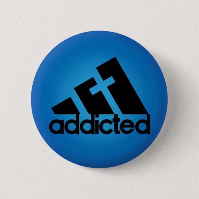 Chapa Redonda De 5 Cm Adicto (Anverso)