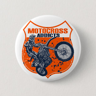 Chapa Redonda De 5 Cm Adictos a Supermoto