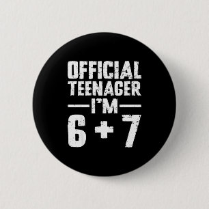 Chapa Redonda De 5 Cm Adolescente Cumplo 13 Años Cumpleaños 6 7 Meme Sei
