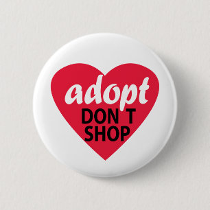 Chapa Redonda De 5 Cm Adopt no hace compras