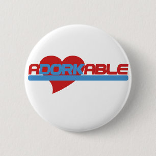 Chapa Redonda De 5 Cm Adorable Dork