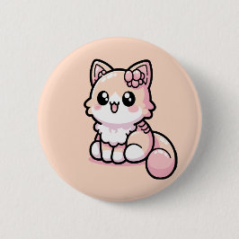 Chapa Redonda De 5 Cm Adorable Kawaii Kitty