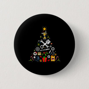 Chapa Redonda De 5 Cm Adorno de Navidad Mecánico Árbol en Mecánico de Co