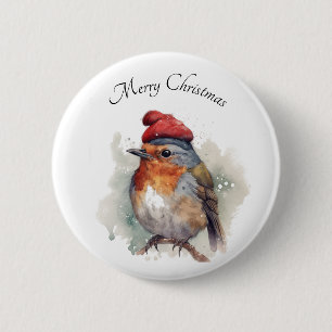 Chapa Redonda De 5 Cm Adorno Navideño Chaqueta Bosque de Robin