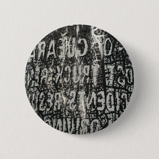 Chapa Redonda De 5 Cm Advertencia (Anverso)