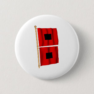 Chapa Redonda De 5 Cm Advertencia del huracán