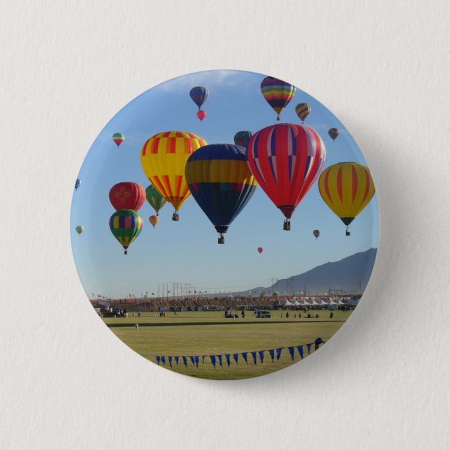 Chapa Redonda De 5 Cm Aerostación (Anverso)