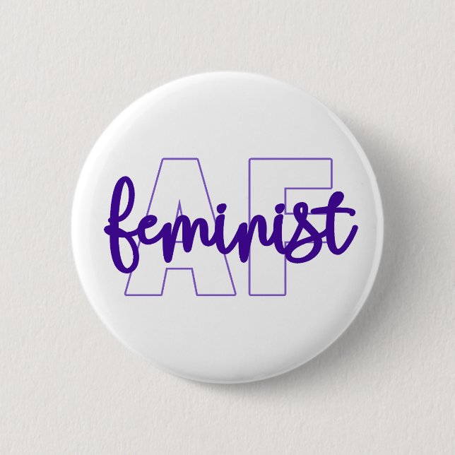 Chapa Redonda De 5 Cm AF feminista (Anverso)