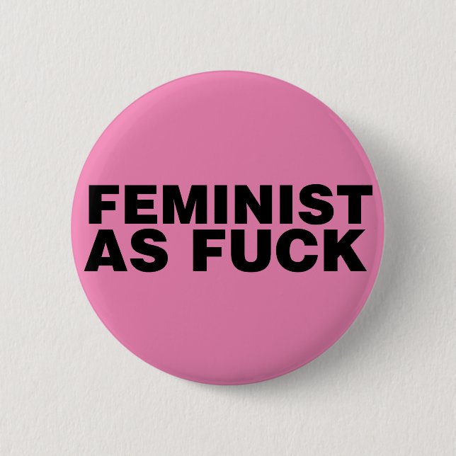 Chapa Redonda De 5 Cm AF feminista (Anverso)