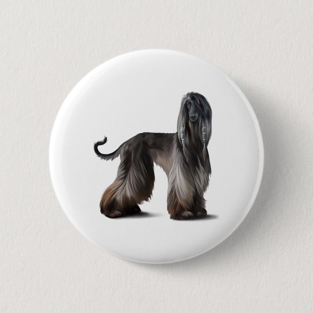 Chapa Redonda De 5 Cm Afgano (Anverso)