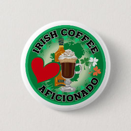 Chapa Redonda De 5 Cm Aficionados al café irlandés.