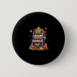 Chapa Redonda De 5 Cm Aficionados del juego de Las Vegas Máquina tragape