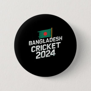 Chapa Redonda De 5 Cm Aficionados Jugador Entrenador de Cricket Bandera